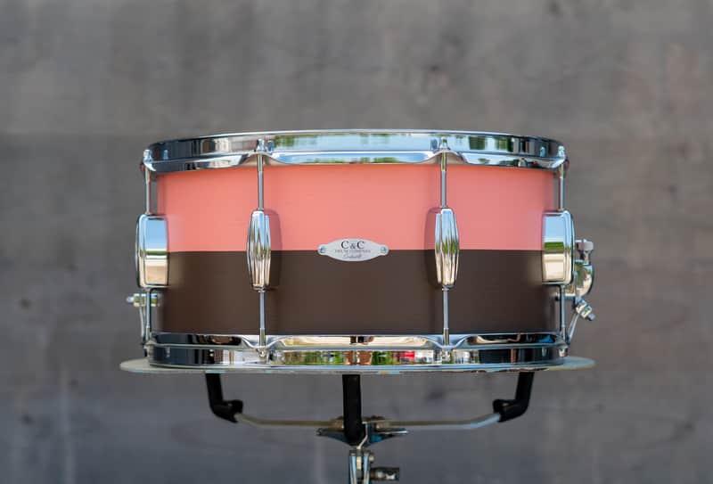 C&C 12th & Vine Snare Drum 2020 Circles for Change - Peach & Brown image 1