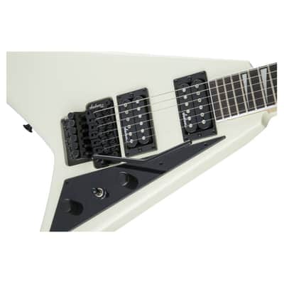 Jackson JS Series Rhoads JS32 6-String Electric Guitar with 24 Jumbo Frets and Dual Jackson High-Output Humbucking Pickups (Right-Handed, Ivory) image 4