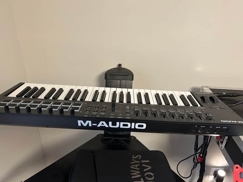 M-Audio Axiom Pro 49 Key USB MIDI Keyboard Controller 2010s - White image 1