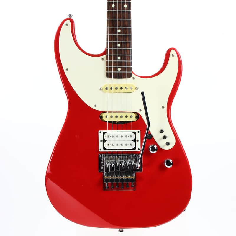 1987 Kramer E.E. Pro 1 Elliot Easton RED Signature Super Strat -- White Pickguard, Stratocaster 1980's image 1