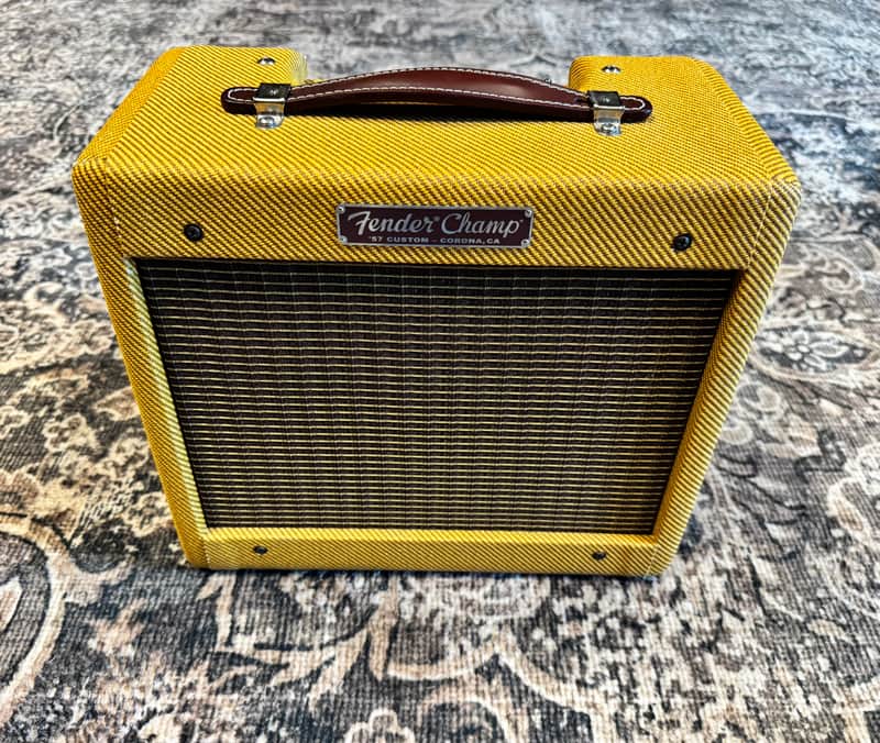 Fender '57 Custom Champ 2-Channel 5-Watt 1x8" Guitar Combo 2016 - Present - Lacquered Tweed image 1