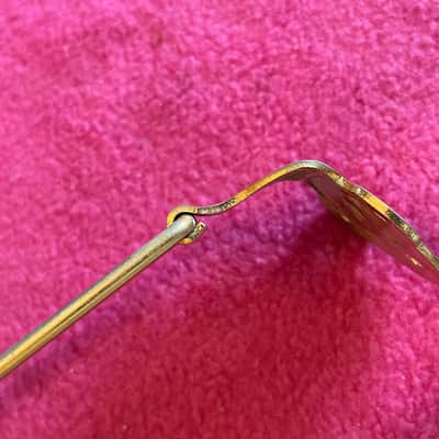 vintage usa 1965 Gibson gold tailpiece for es-345 355 thinline archtop 1968 1970 1972 jazz guitar 1969 image 3