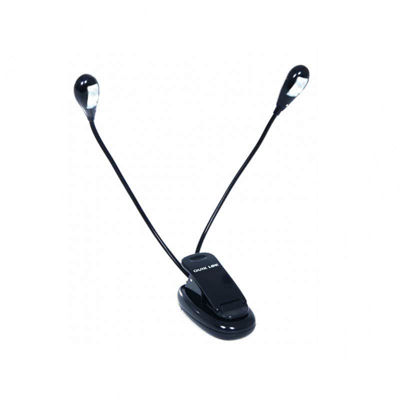 LAMPADA DA LEGGIO A LED CON 2 BRACCI FLESSIBILI QUIKLOK MS22 QuikLed image 1