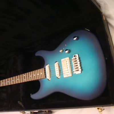 Skermetta Custom Super Strat Ocean Burst image 3