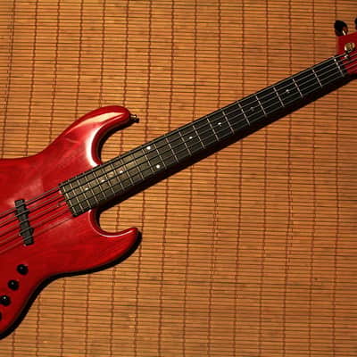 MOON JJ-5 Ash Jazz Bass PGM Transparent Red image 3