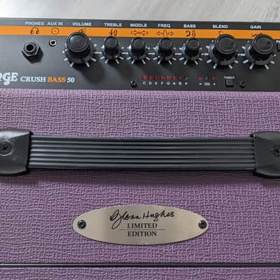 Orange Crush Bass 50 Glenn Hughes Limited Edition 50-Watt 1x12" Bass Combo 2021 - Purple image 7