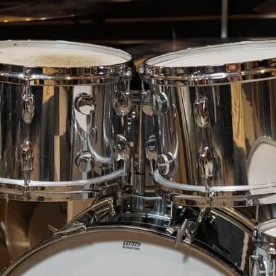 Gretsch 12/12/16/24" Drum Set - 1970s Chrome over Wood image 16