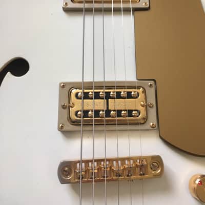 Washburn Washington J9 1997 Cream White Gretsch Style image 7
