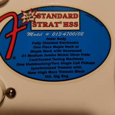 Fender Stratocaster HSS MIM 2007 Rare Blue image 2
