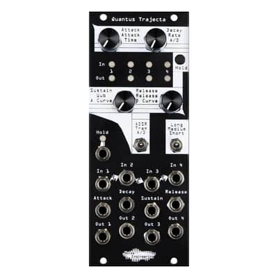 Noise Engineering Quantus Trajecta Eurorack 4 Channel Envelope Generator Module (Black) image 1