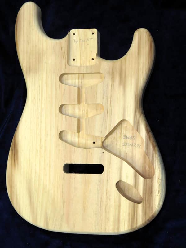 Aged Barnwood Pine Strat Style body - 2lbs12oz #3685 *IMPORT CHARGES INCLUDED image 1