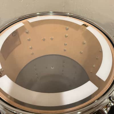 DW Collector's Series 333 Pure Maple 8x12 Rack Tom in Ebony Stain Gloss Lacquer with Chrome Hardware (Rm4) image 7