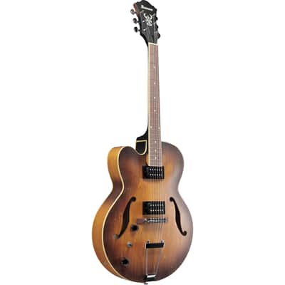 Ibanez AF55 Artcore Left Handed Hollow Body Electric Guitar - Tobacco Flat image 4