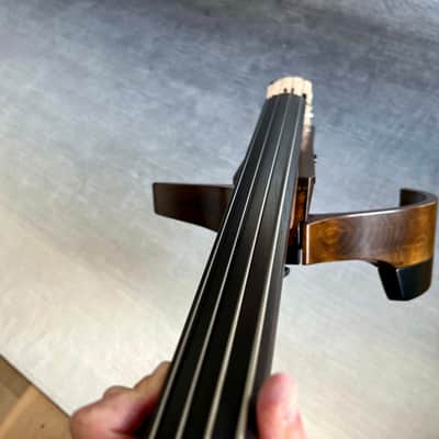 Yamaha SLB300 Electric Upright Bass w/Stand, Knee Support & Extension Frame image 11