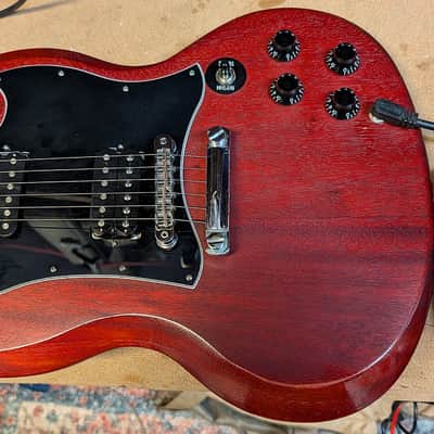2016 Gibson SG Faded T with Rosewood Fretboard - Worn Cherry W/Hard Case image 15