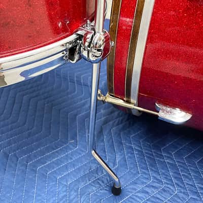 Vintage 1952 / 1953 Leedy & Ludwig 12/15/20 Drum Set in Red Sparkle image 5