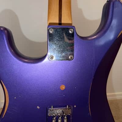 Fender Vintera Road Worn Mischief Maker Stratocaster 2021 - Metallic Purple image 10
