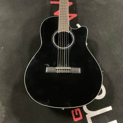Ovation Celebrity Standard Mid-Depth Acoustic-Electric Guitar Black image 1