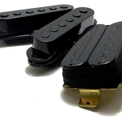 HSS Mixed Humbucker Single Single Pickup Set by Dragonfire ft. Thunder Bucker Bridge + Onyx Strat Single Middle & Neck Pickups with Performance Response image 2