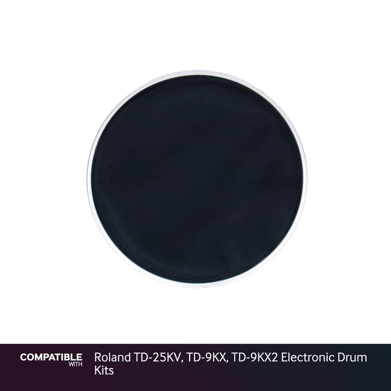 Black 8" Mesh Drum Head for Roland TD-25KV, TD-9KX, TD-9KX2 Electronic Drum Kits