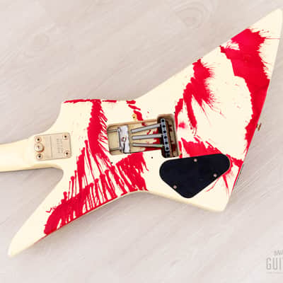 1984 Aria Pro II ZZ Custom Bloody White w/ Gold Hardware & Floyd, Japan Matsumoku image 13