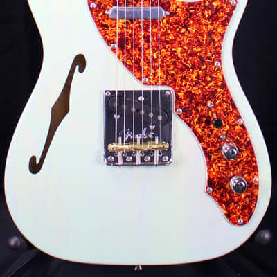 Fender Limited American Professional II Telecaster Thinline Electric Guitar Transparent Surf Green w/Case 6lbs 9oz image 9