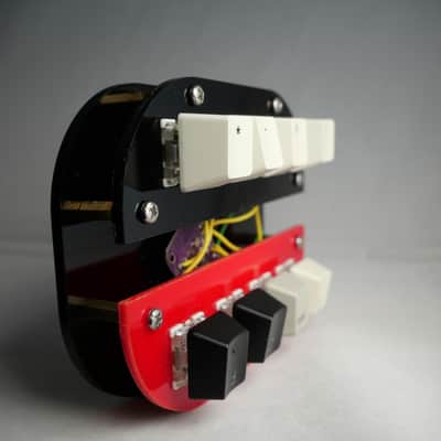 Black and Red Acrylic Midi Controller with 8 Note Buttons image 3
