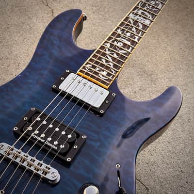 2017 Schecter C1 Classic Diamond Blue image 5