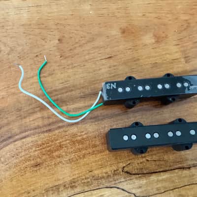Fender N3 Noiseless Jazz Bass Pickup Set 2010s - Black 099-3117-000 image 5