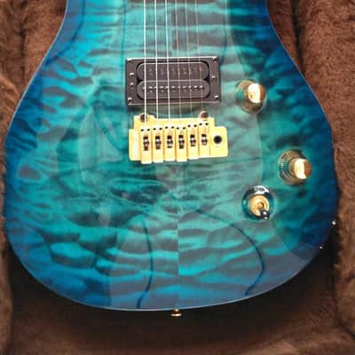 Carvin CT6 Aquaburst Quilt, Black Korina Electric Guitar image 1