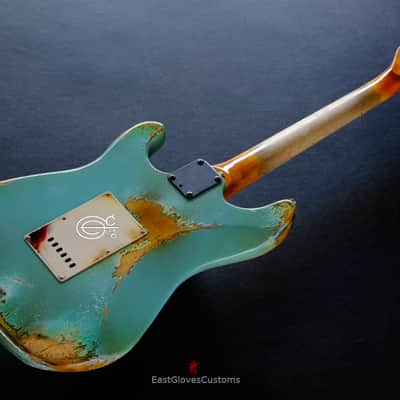 Peavey Predator Daphne Blue Made in USA Aged Heavy Relic image 4