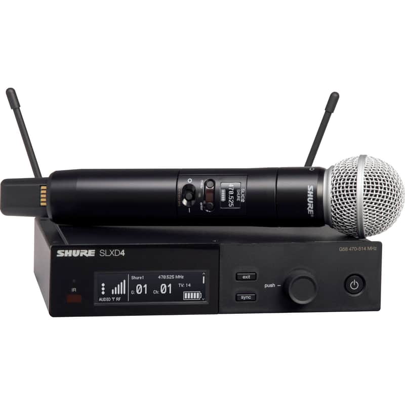 Shure SLXD24/SM58 Digital Wireless Handheld Microphone System - H55 Band image 1
