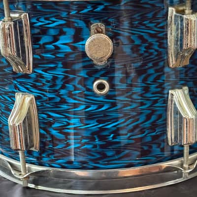 Rogers 12" Blue Agate 12" Rack Tom Drum Vintage 60's image 4