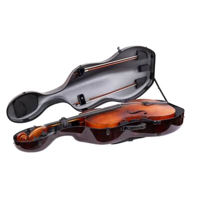 Crossrock 100% Carbon Fiber Case fits 4/4 Full-Size Cello, 7 Lb Lightweight - Red image 6