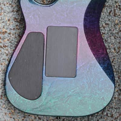 Jackson USA Custom Shop Archtop Soloist 1989, Rainbow Eerie Dess image 11