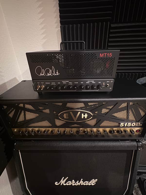 PRS MT 15 V1 Mark Tremonti Signature 2-Channel 15-Watt Guitar Amp Head 2018 - 2024 - Black image 1