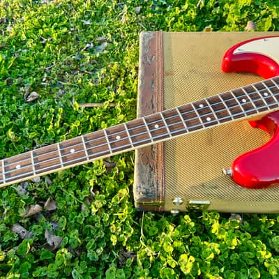 Fender Collector Series Dakota Red Jazz Bass Guitar 1981-1983 image 7