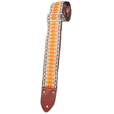 Henry Heller Vintage Deluxe Reissue Guitar Strap, Vintage Cream - HVDX-04 image 2