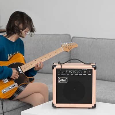 Glarry 20W GB-20 Electric Bass Guitar Amplifier Natural Color image 22