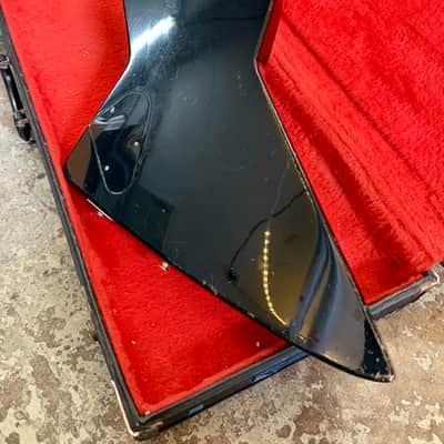 Aria Pro II ZZB Deluxe XPL bass c 1984 Black original vintage mij japan Matsumoku explorer image 8