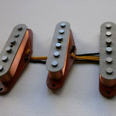 Stratocaster A2 Custom Strat Guitar Pickups SET HOT Vintage Hand Wound by Q pickups Fits Fender image 2