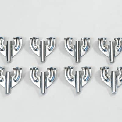 50's Slingerland Radio King Bass Drum Clawhooks (Set of 8) - Chrome image 1