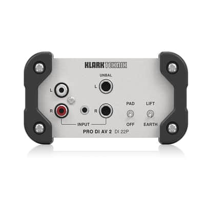 Klark Teknik PRO DI AV 2 DI 22P Passive Stereo DI Box image 2