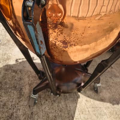 Set of 4 Ludwig Standard Series Polished Copper Timpani with Gauges - 23"/26"/29"/32" image 8