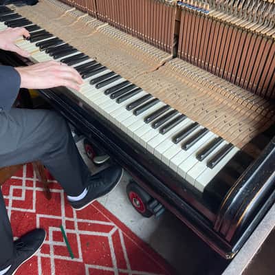 HUGE! RARE  ANTIQUE Bluthner German Upright Grand Piano 1882 Walnut Blüthner image 4