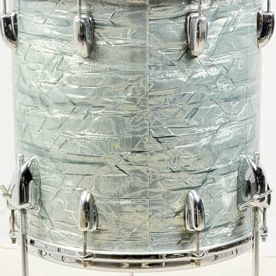 Slingerland 20/12/14/5x14" Radio King Early 60's 5n Modern Jazz Outfit - Sky Blue Pearl image 24