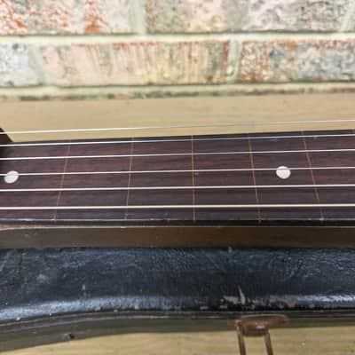 Vintage 1936 Supertone (Harmomy) 2290 "Golden Jubilee" Metal Body Lap Steel Guitar w/ Original Hardshell Case! image 7
