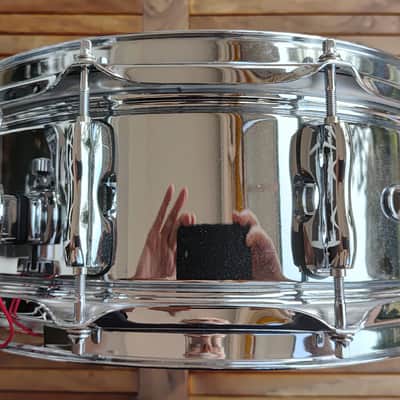 Sakae SDM1455ST 5.5"x14" Steel Snare Drum 2014 - Chrome image 3