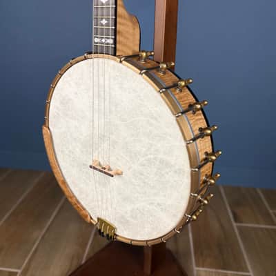 Ome Wicklow 11" 19-Fret Tenor Curly Maple Openback Banjo with Rolled Brass Ring image 7