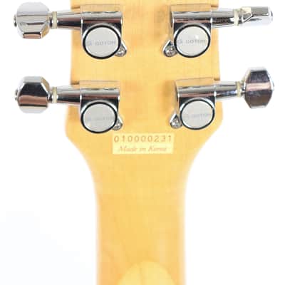 Danelectro Mod 6 Offset Sparkle Black and Cream Electric Guitar Select-O-Matic image 8